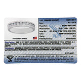 IGI Certified 1/2 Cttw Round Brilliant Cut Diamond 18K White Gold Channel Set Eternity Style Wedding Band Ring (H-I Color, I1-I2 Clarity)-4 thumbnail 5