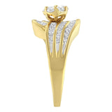 14K Yellow Gold Diamond Cocktail Bypass Ring (1 1/2 Cttw, H-I Color, SI2-I1 Clarity)-4 thumbnail 5