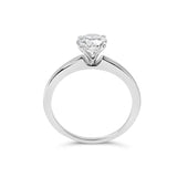 14K White Gold 1.0 Cttw Round Lab Grown Diamond 4 Prong Solitaire Engagement Ring (F-G Color, VS2-SI1 Clarity)-4 thumbnail 5