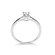 14K White Gold 1/2 Cttw Oval Lab Grown Diamond 4 Prong Solitaire Engagement Ring (F-G Color, VS2-SI1 Clarity)-4