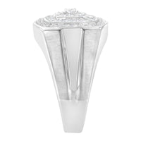 14K White Gold Men's Diamond Band Ring (1 cttw, H-I Color, SI1-I2 Clarity)