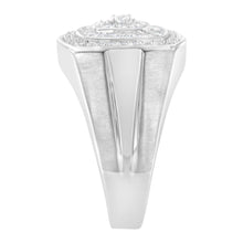 14K White Gold Men's Diamond Band Ring (1 cttw, H-I Color, SI1-I2 Clarity)-4