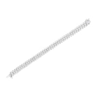 14K White Gold 5.0 Cttw Princess Cut Diamond 7