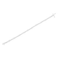 14K White Gold 1-1/2 Cttw Round Brilliant-Cut & Baguette Cut Diamond Bezel and Tapered Link 7