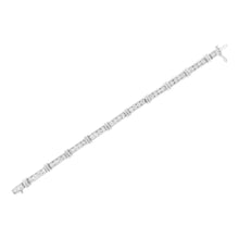 14K White Gold 6 3/4 Cttw Diamond 4 Stone Link Bracelet (H-I Color, I1-I2 Clarity) - 7" Inches-4