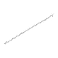.925 Sterling Silver 1 cttw Prong-Set Diamond Link Bracelet (I-J, I1-I2) - 7.25