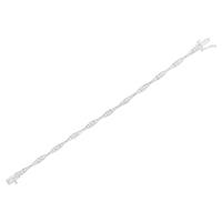 .925 Sterling Silver 1/4 Cttw Diamond Miracle-Set Flared-Bar 7