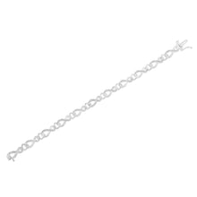 .925 Sterling Silver 1/5 Cttw Diamond 7” Infinity Heart Tennis Bracelet (H-I Color, I2-I3 Clarity)-4