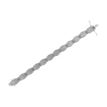 .925 Sterling Silver 3.0 Cttw Prong Set Diamond Art Deco Style Tennis Bracelet (I-J Color, I2-I3 Clarity) - 7.25"-4