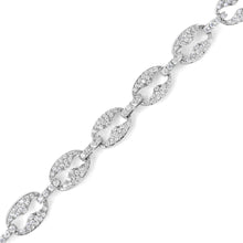 14K White Gold 1 1/2 Cttw Round Diamond Set Link Bracelet (I-J Color, I1-I2 Clarity) - 7"-3
