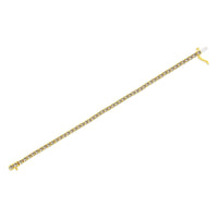 14K Yellow Gold Plated .925 Sterling Silver 8.0 Cttw Diamond Classic Link Tennis Bracelet (K-L Color, I2-I3 Clarity) - 7-1/4