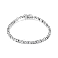 14K White Gold 2.0 Cttw Miracle Set Round-Cut Lab Grown Diamond Illusion 7
