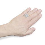 14K White Gold Men's Diamond Band Ring (1 cttw, H-I Color, SI1-I2 Clarity)-2 thumbnail 3