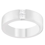 Men's 14K White Gold 1/4 ct.TDW Diamond Channel Band Ring (G-H, VS1-VS2)-1 thumbnail 2