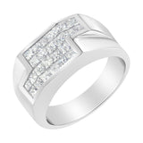 14KT White Gold Diamond Cluster Ring (1 3/4 cttw, G-H Color, VS2-SI1 Clarity)-3 thumbnail 4