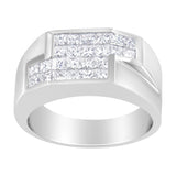 14KT White Gold Diamond Cluster Ring (1 3/4 cttw, G-H Color, VS2-SI1 Clarity)-4 thumbnail 5