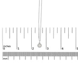 10K White Gold 5MM Cultured Pearl and Diamond Accent Halo Pendant Necklace-4 thumbnail 5