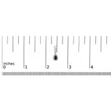 10K White Gold Pear Cut Blue Sapphire and 1/7 Cttw Diamond Infinity Drop and Dangle Earrings (I-J Color, I1-I2 Clarity)-4 thumbnail 5