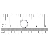 14K White Gold 4x3mm Oval Blue Sapphire and 1/4 Cttw Diamond Alternating Hoop Earring (I-J Color, SI2-I1 Clarity)