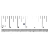 10K White Gold 3.25mm x 3.25mm Round Blue Sapphire and 1/10 Cttw Diamond Halo Stud Earrings (I-J Color, I1-I2 Clarity)-4 thumbnail 5