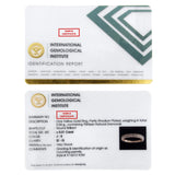 IGI Certified 1/2 Cttw Diamond 10K Yellow Gold Prong Set Beaded Milgrain Band Style Ring (J-K Color, I2-I3 Clarity)-4 thumbnail 5