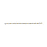 10k Two-Toned Gold 2.00 Cttw Channel Set Baguette-Diamond Weave and  
