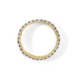 10K Yellow Gold 10 CTW 1/3 Cttw Alternating Coco Color and White Diamond 5 Row Tennis Bracelet (Brown/H-I Color, SI1-SI2 Clarity) - Size 7.25-3 thumbnail 4