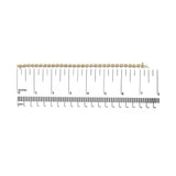 10K Yellow Gold 1/2 Cttw Diamond Alternating X-Link Bracelet-4 thumbnail 5