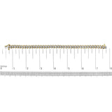 18K Yellow Gold 4.0 Cttw Round-Cut Diamond S-Link 7