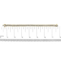 18K Yellow Gold 4.0 Cttw Round-Cut Diamond S-Link 7