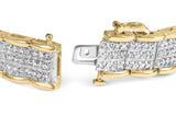 10K Yellow Gold 5.00 Cttw Round-Cut Diamond Link 7