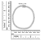 14K White Gold 5 1/2 Cttw Round Diamond 2-Prong Tennis Bracelet (H-I Color, SI2-I1 Clarity) - 7