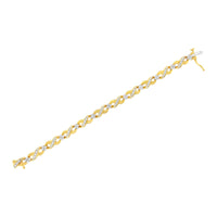 10K Yellow Gold Round-Cut Diamond Infinite Love Bracelet (1.00 cttw, I-J Color, I2-I3 Clarity)