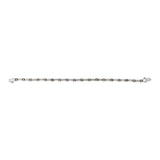 14k White Gold 2 1/4 Cttw Champagne Diamond Bar Link 7
