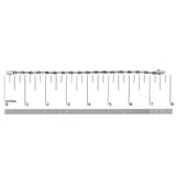 14k White Gold 2 1/4 Cttw Champagne Diamond Bar Link 7