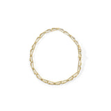10k Yellow Gold 1.00 Cttw Baguette-Cut Channel Diamond Link Bracelet-3 thumbnail 4