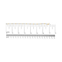 10k Yellow Gold 1.00 Cttw Baguette-Cut Channel Diamond Link Bracelet