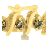 14K Yellow Gold Round-Cut Diamond 'S' Bracelet (6.00 cttw, Brown Color, I1-I2 Clarity)-1 thumbnail 2