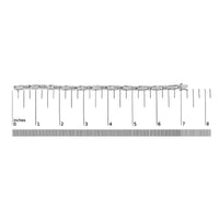 14K White Gold 2.0 Cttw Princess and Round Diamond Bar and Link Bracelet (I-J Color, I1-I2 Clarity) - 7.25