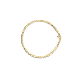 14K Yellow Gold 1.00 Cttw Baguette Diamond Channel Link Bracelet-3 thumbnail 4