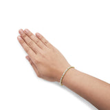 14K Yellow Gold 1.00 Cttw Baguette Diamond Channel Link Bracelet-2 thumbnail 3