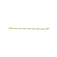 10K Yellow Gold 1.00 Cttw Round-Cut Diamond Spiral Link 7