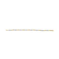 10k Gold 1/3 Cttw Diamond Miracle Set Alternating Bar and Link Bracelet (I-J Color, I1-I2 Clarity) - 7.75