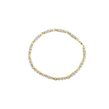 10k Yellow Gold 1.00 Cttw Diamond 3 Stone Link Bracelet (I-J Color, I1-I2 Clarity) -7.25