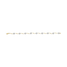 10k Two-Tone Gold 1/3 Cttw Diamond Pave Set Heart S-Link 7.25" Bracelet (I-J Color, I2-I3 Clarity)-4