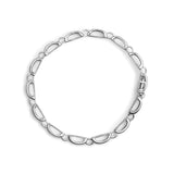 14K White Gold 1.00 Cttw Princess-Cut Diamond Link Bracelet (I-J Color, I1-I2 Clarity) - Size 7.25-3 thumbnail 4