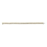 14K Yellow Gold 8.00 Cttw Half Bezel Set Diamond Tennis Bracelet (H-I Color, SI2-I1 Clarity) - 7