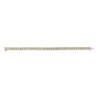14K Yellow Gold 8.00 Cttw Half Bezel Set Diamond Tennis Bracelet (H-I Color, SI2-I1 Clarity) - 7