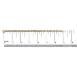 14K Yellow Gold 8.00 Cttw Half Bezel Set Diamond Tennis Bracelet (H-I Color, SI2-I1 Clarity) - 7