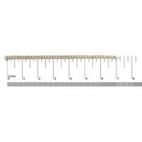 14K Yellow Gold 8.00 Cttw Half Bezel Set Diamond Tennis Bracelet (H-I Color, SI2-I1 Clarity) - 7